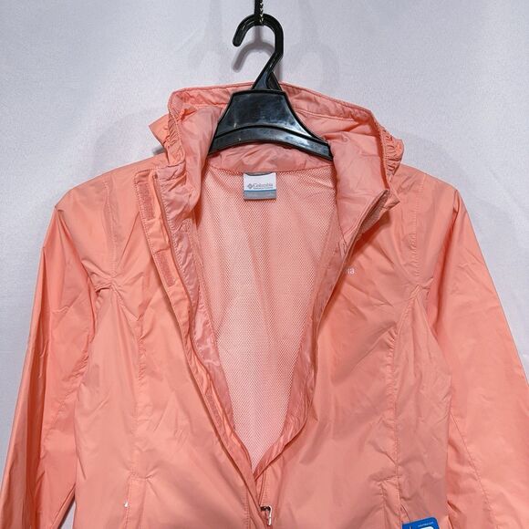 Columbia Girls Timber Pointe II Youth L Pink Omni- Tech Waterproof Jacket NWT - Picture 4 of 8